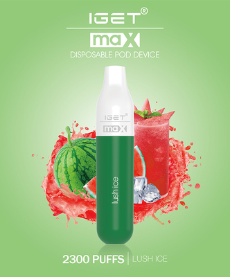 different color iget max 2300 Disposable vape pen 16 kinds flavor Original vape pen