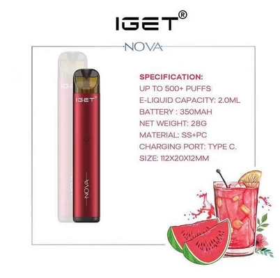 Original IGET Vape IGET Nova 3 Kinds 6% Nicotine Vape Starter Kit In Stock