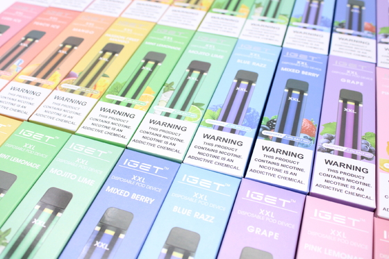 Original IGET XXL 1800 Puffs Disposable 950mAh Battery Electronic Cigarettes Pod Devices Kit