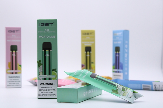 Original IGET XXL 1800 Puffs Disposable 950mAh Battery Electronic Cigarettes Pod Devices Kit