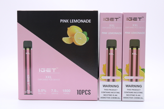 Anti-Leaking Refillable System Pod Smoking IGET XXL 1800 Vape Pen