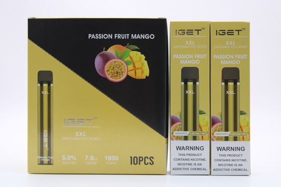 Anti-Leaking Refillable System Pod Smoking IGET XXL 1800 Vape Pen
