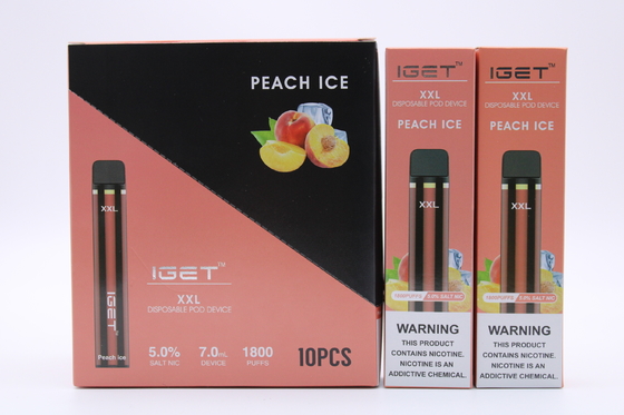 Anti-Leaking Refillable System Pod Smoking IGET XXL 1800 Vape Pen