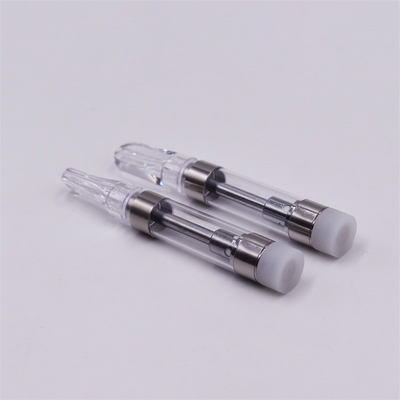 Top selling Plastic tip Vape cartridge Ceramic coil heating 1ml 0.5ml leaking proof cbd oil vapor cartridge