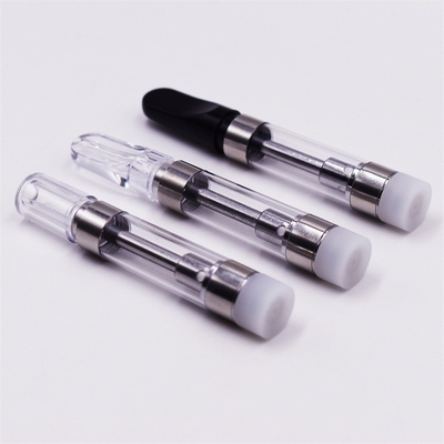 Top selling Plastic tip Vape cartridge Ceramic coil heating 1ml 0.5ml leaking proof cbd oil vapor cartridge