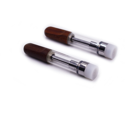 Wood material pen ceramic coil vaporizer cartridge 510 thread 1.0ml no leaking