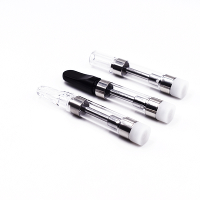 Plastic Tip 510 Thread Cartridge 1.0/0.5ml Glass Tank Capacity Vape Cartridge Thick Oil