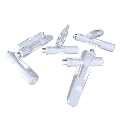All white color 510 thread vape cartridge CBD thick oil all ceramic tip
