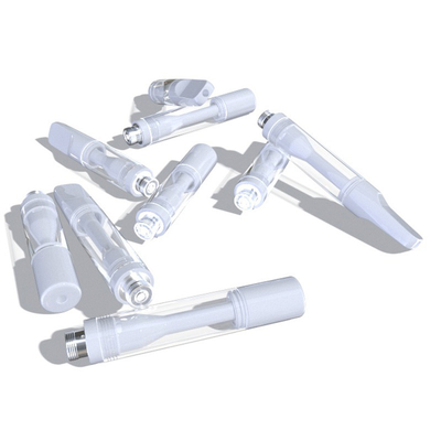 All white color 510 thread vape cartridge CBD thick oil all ceramic tip