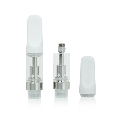 510 Thread Ceramic Vape Carts Lead Free Cbd Oil Custom Logo 0.5ml 1ml Glass Tank Delta 8 Oil Cartridge