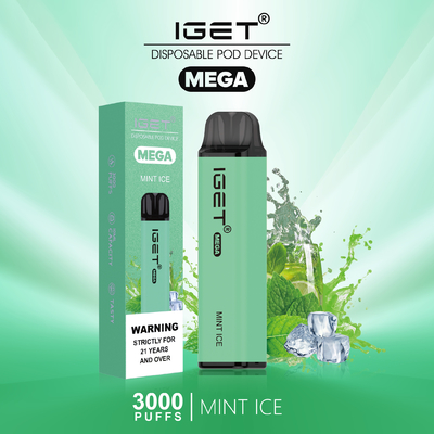 Nic Available IGET Vape Disposable MEGA 3000 PUFFS 24 Flavors