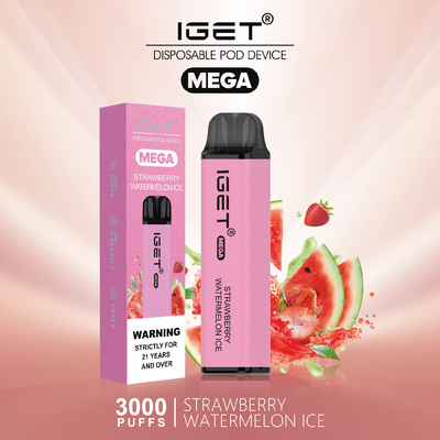 Nic Available IGET Vape Disposable MEGA 3000 PUFFS 24 Flavors