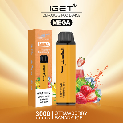 Nic Available IGET Vape Disposable MEGA 3000 PUFFS 24 Flavors