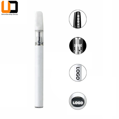 High Quality Ceramic Coil D5 CBD Disposable 0.5ml 1.0ml Empty Glass Tank Vape Pen