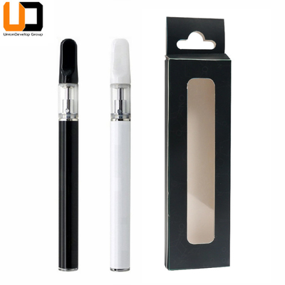 High Quality Ceramic Coil D5 CBD Disposable 0.5ml 1.0ml Empty Glass Tank Vape Pen