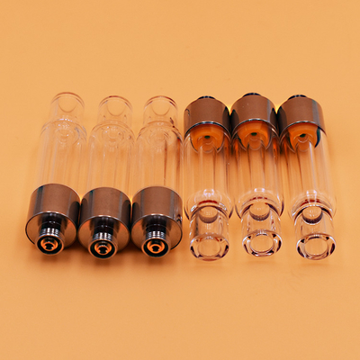 Wholesale full glass 0.5ml 1ml thick honey oil tank ceramic coil vape cartridge