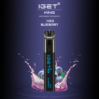 Hot selling australia IGET KING 2600 Puffs disposable vape pen with different kinds color choose