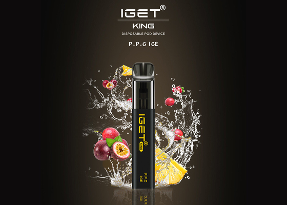Iget King 2600 Puffs Including 5% Nicotine Disposable Vape Pens 9 Flavors