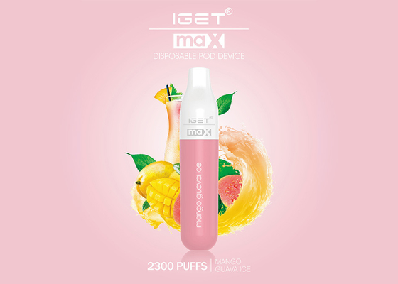 Direct Sales Iget Max 100% Original 2300 Puffs E-cig Vape Pen All Kinds Flavors