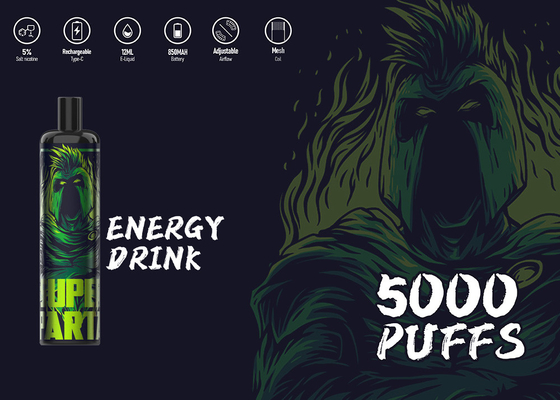 E-cigs 5% Nicotine Epood Energy 5000 Puffs Vape Pen