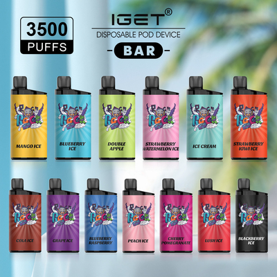 Original 100% IGET BAR 3500 PUFFS 5 % nicotine Disposable vape pen