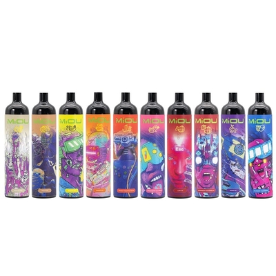 Original Miou Disposable device pod 9000 Puffs 750 mAh 20ml 10 flavors rechargeable