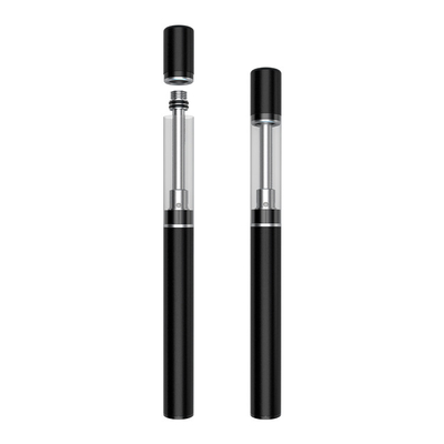 Stainless Steel Glass Tank Ceramic Coil 0.5ml 1.0ml 350mah Battery D5/D5A CBD  Vape Pen