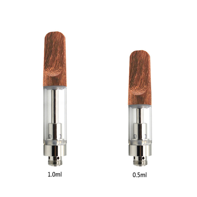 510 Thread Wood Tip Round Flat CCELL Disposable Vape Cartridges