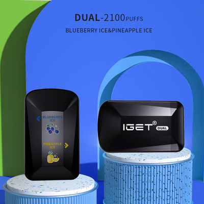 IGET Dual 2 Flavors In 1 2100 Puffs 8.0ml Capacity Disposable Vape Pen
