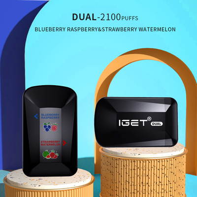 IGET Dual 2 Flavors In 1 2100 Puffs 8.0ml Capacity Disposable Vape Pen