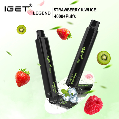 IGET Legend 5% Nic 1350mah Disposable Vape Device Strawberry Kiwi Ice Flavors