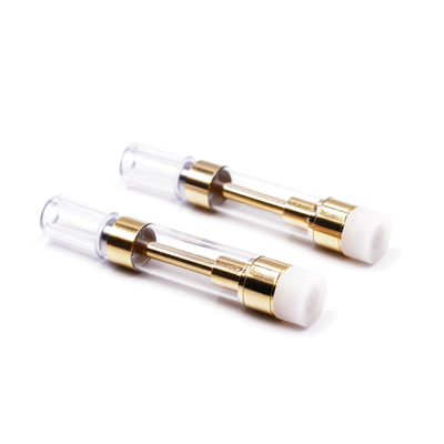 Plastic ceramic coil wickless CBD vapes 1.0ml glass tank cartridge