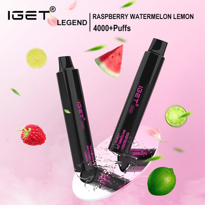 IGET Legend Disposable Vape Device Raspberry Watermelon Lemon