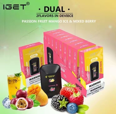 Iget Dual 2 Flavors In 1 2100 Puffs Disposable Electronic Cigarette
