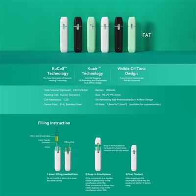 New Arrival P24 350 mAh Battery Disposable SS316 Vape Pen with 2.0/2.5/3.0ML Tank Volume