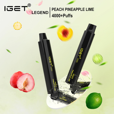 5% 4000 puffs 1350 mah different color IGET Legend disposable vape pen