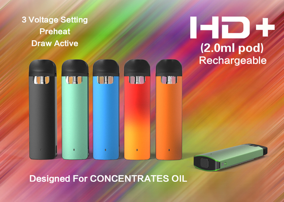 CBD Disposable Vape Pod 316 Stainless Steel Fit For Thick / Thin Oil