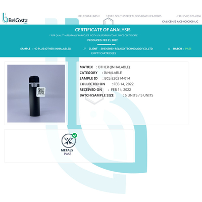 2022 Hot selling CBD disposable vape pod 316 Stainless Steel Fit for thick/thin oil