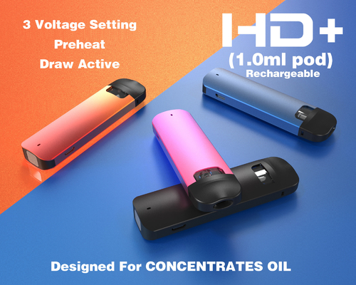 Stainless Steel 316 CBD vape pen pod 2ml capacity Thc oil Variable Voltage