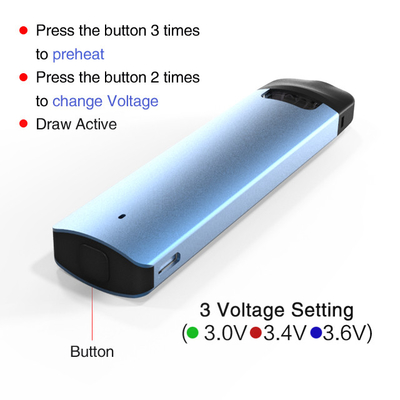 Factory selling CBD disposable vape pod 316 Stainless Steel Fit for thick/thin oil