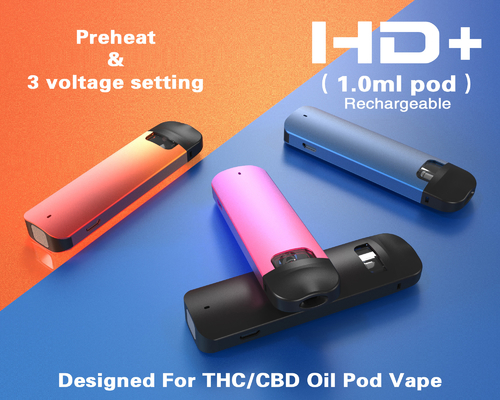 CBD Disposable Vape Pod 316 Stainless Steel Fit For Thick / Thin Oil