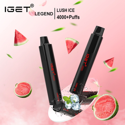 5% 4000 puffs 1350 mah different color IGET Legend disposable vape pen