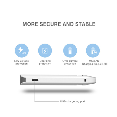 Custom CBD Disposable Vape Pod 316 Stainless Steel Fit For Thick / Thin Oil